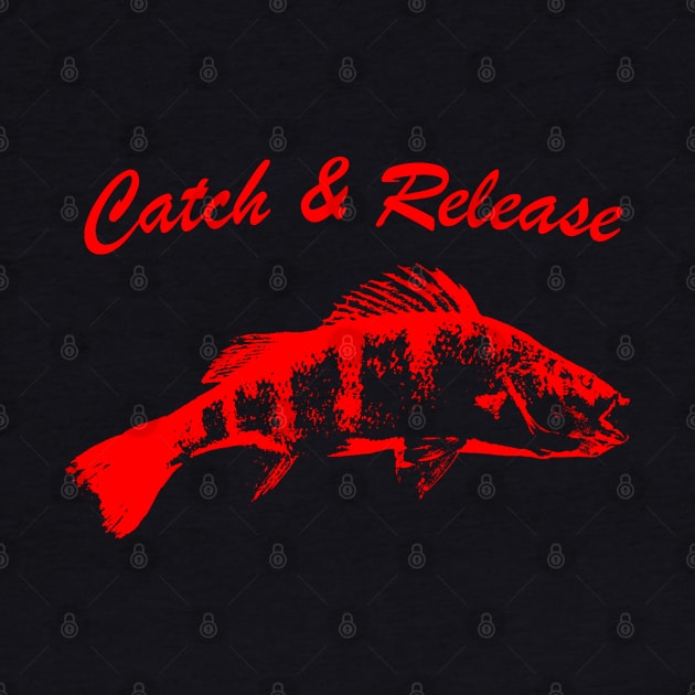 Catch and Release Series, Perch, Red color by BassFishin